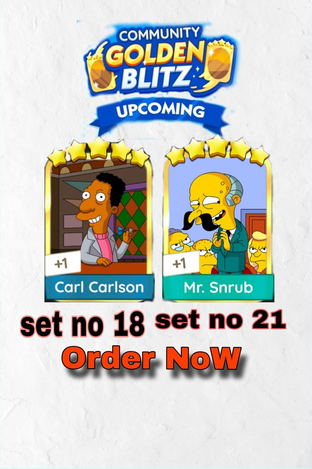 Monopoly golden Blitz 🔥 carl carlson & Mr .snrub.     Fast delivery