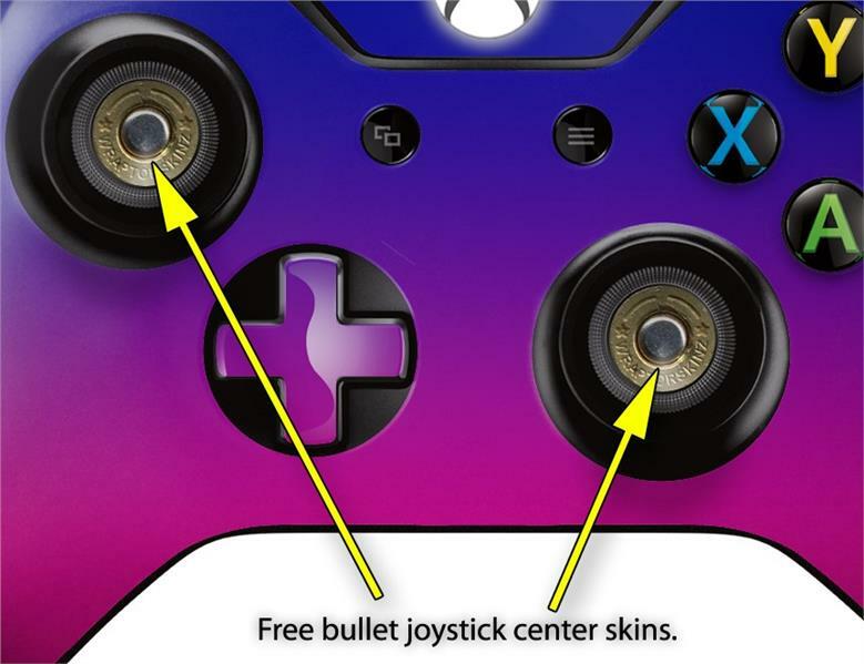 Smooth Fades Hot Pink Blue Skin for XBOX One Controller