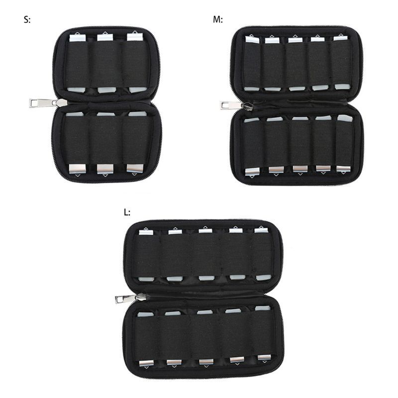 Portable USB Flash Drive for Case Bag Waterproof Shockproof Organizer Holder Bla