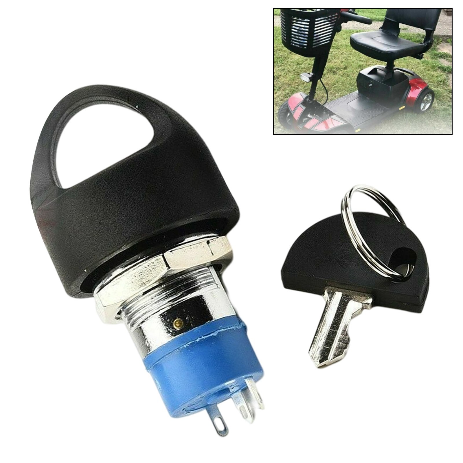 USA Mobility Scooter Spare Start On/off Ignition Switch 2 Keys FOR PRIDE Pract7p