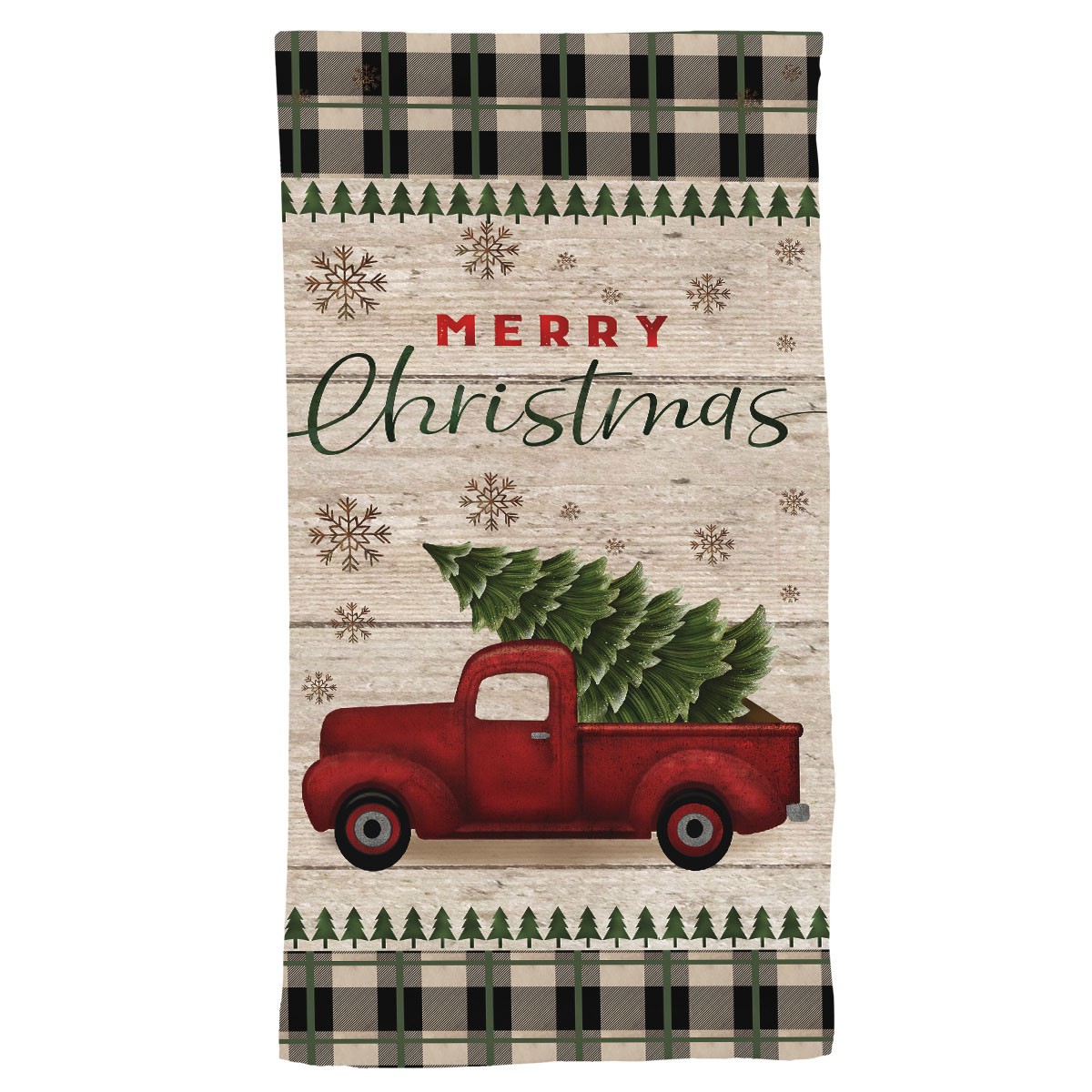 Briarwood Lane Merry Christmas Pickup Cotton Hand Towel