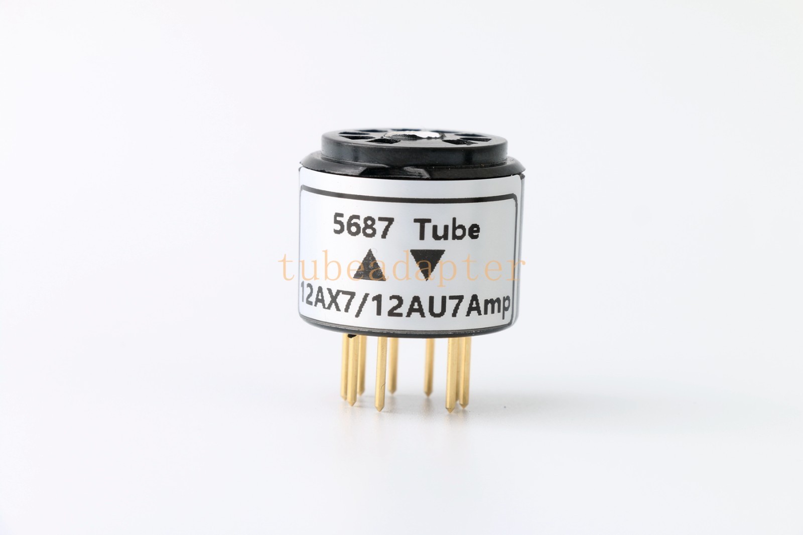 Pair 2pcs 12AX7 12AU7(amp socket) to 5687 6900 tube converter adapter