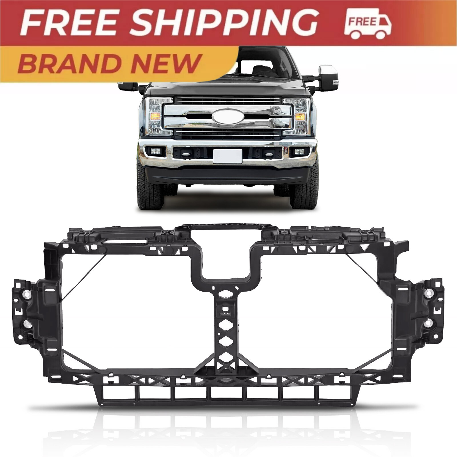 For 2017-2019 Ford F250 F350 F450 F550 Super Duty Header Panel Radiator Support