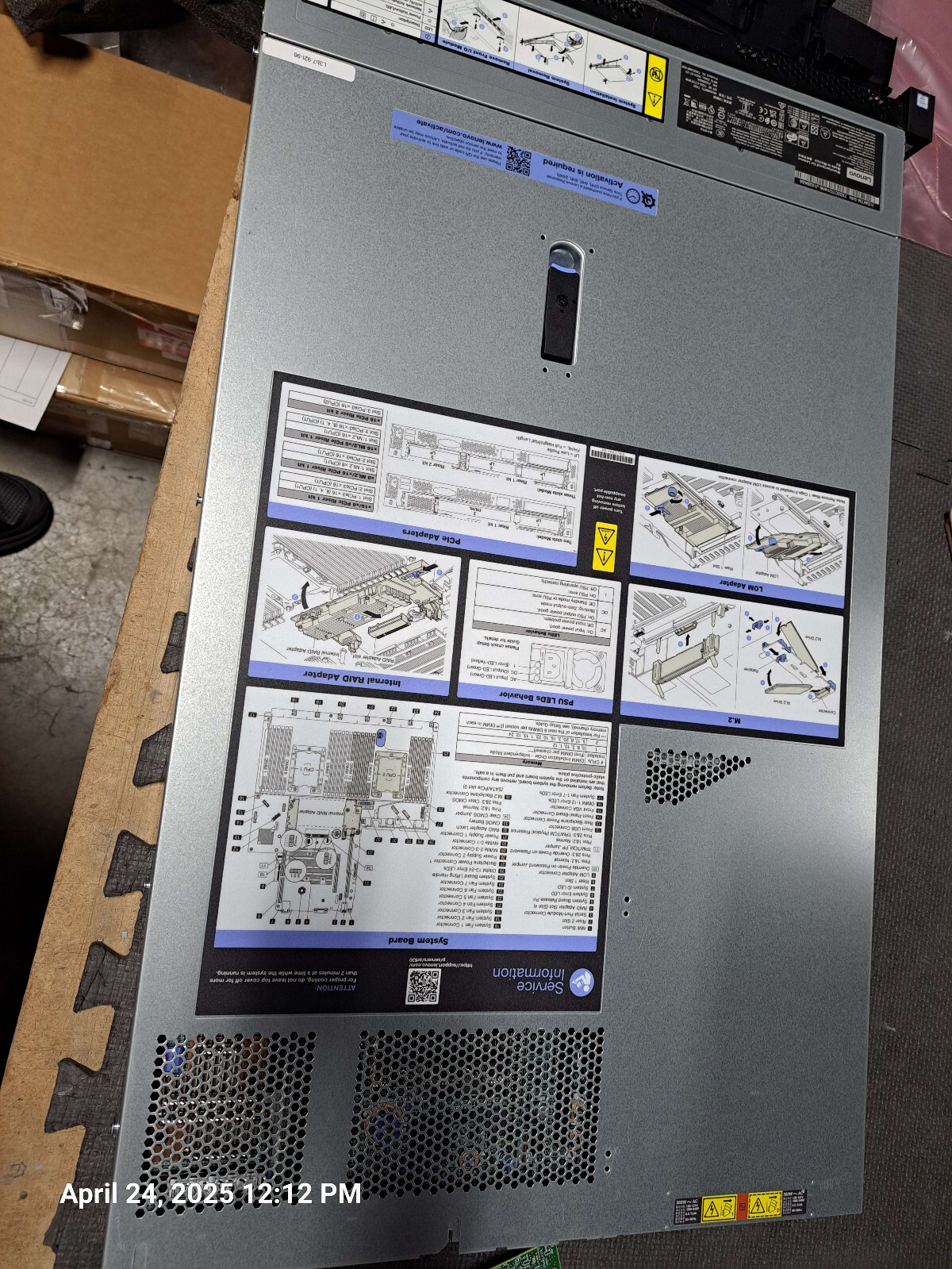 7X02CTO1WW LENOVO SR630 4xLFF w/  1x 750W psu  4110 2.1Ghz 8C cpu kit 16gb ram