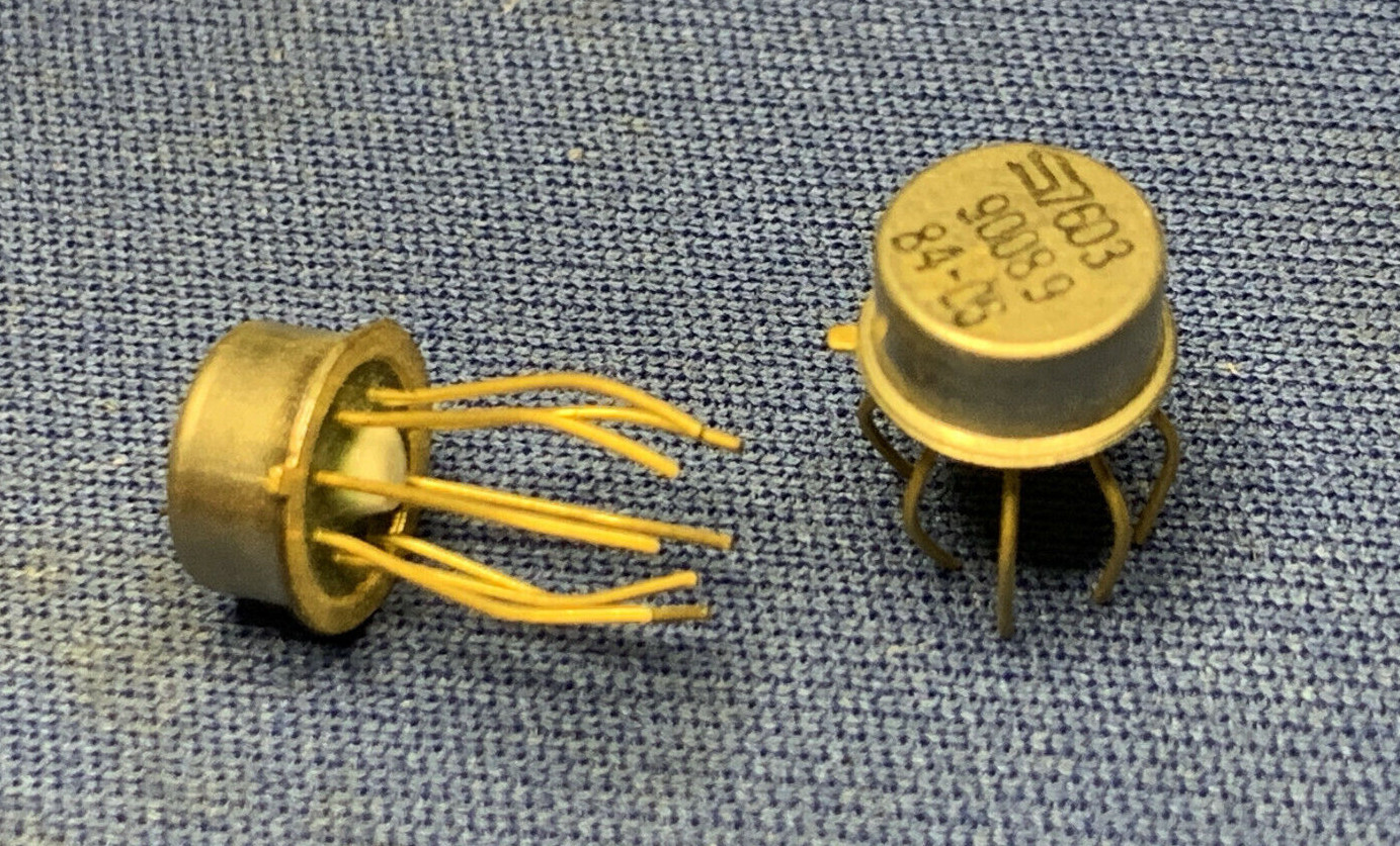 90089 84-05 SIGNETICS Video AMP  GOLD LEADS TO-99 METAL CAN VINTAGE 74 LAST ONES