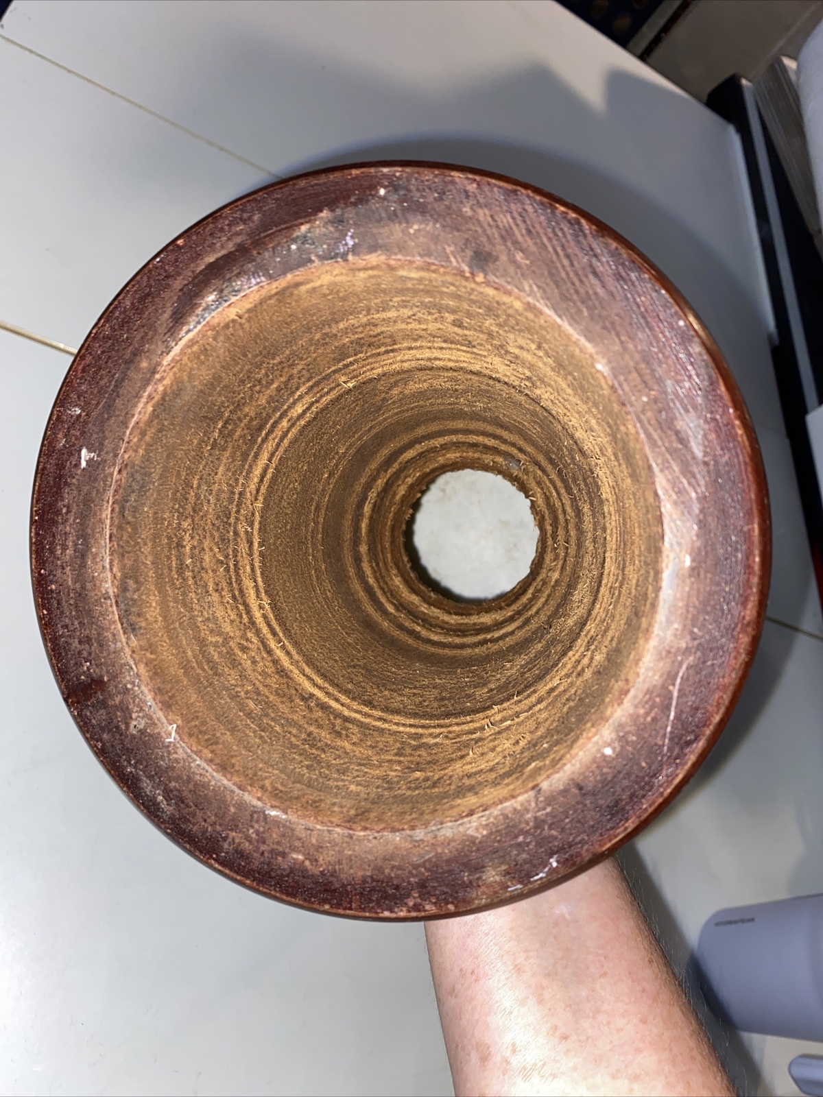 Hand Carved Djembe Solid Wood Hand Painted Python, Carrying Strap, Great Sound