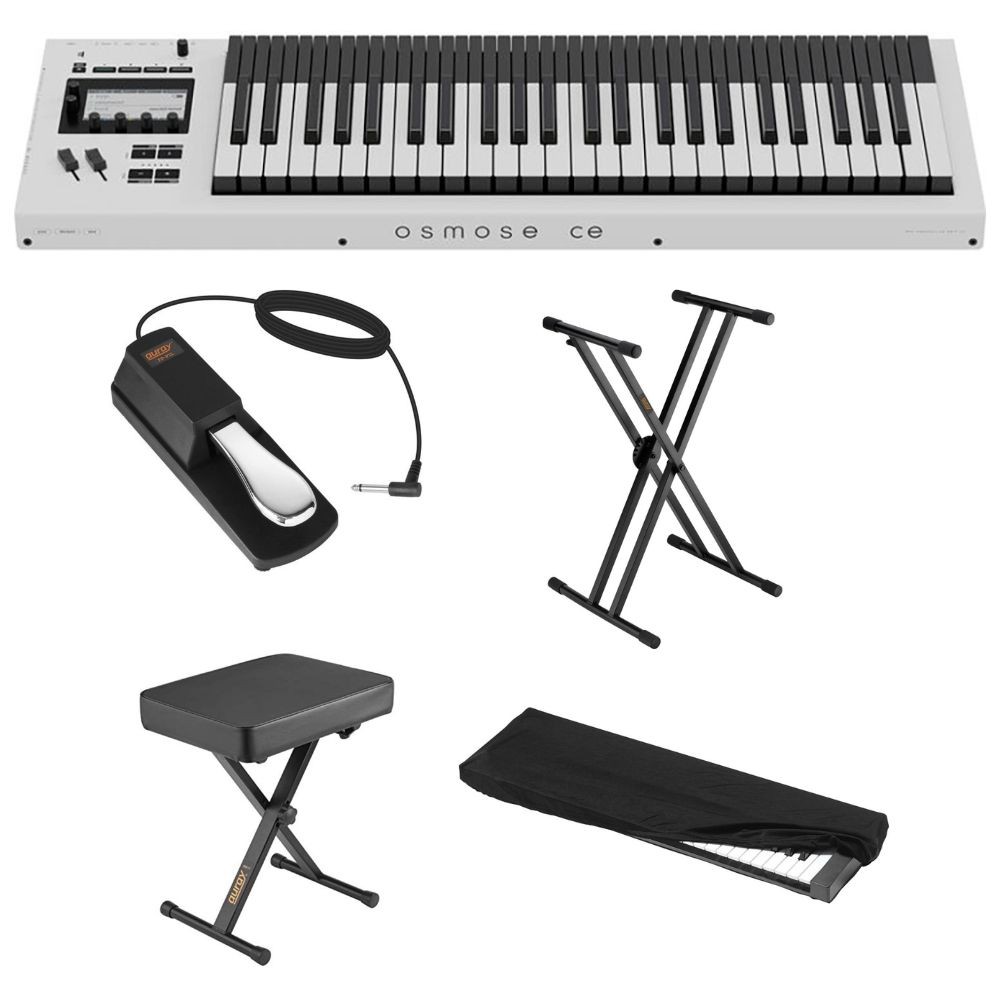 Expressive E Osmose CE 49-Key MPE Controller Bundle w/ Stand Bench Pedal