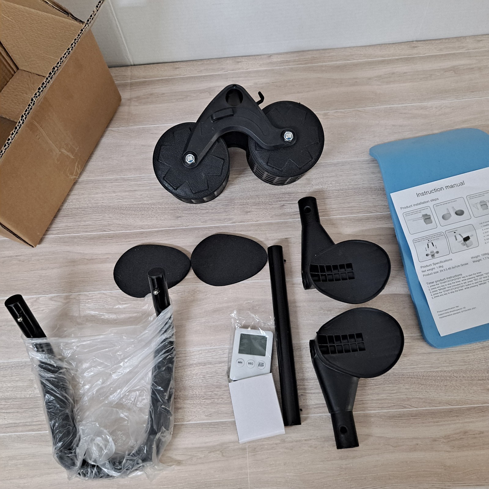 Uota Ab Roller Wheel with Elbow Support Automatic Rebound Abdominal Wheel