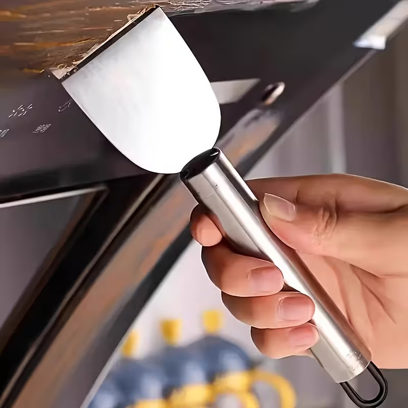 2× Stainless Steel Spatula Multi-Purpose Scraper Kitchen Cleaning Tools Spatula