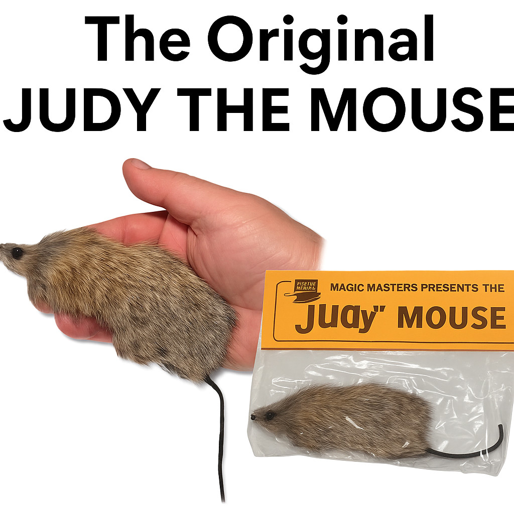 Deluxe JUDY THE MOUSE FINGER PUPPET Magic Trick Fake Toy Animated Jump Moves Gag