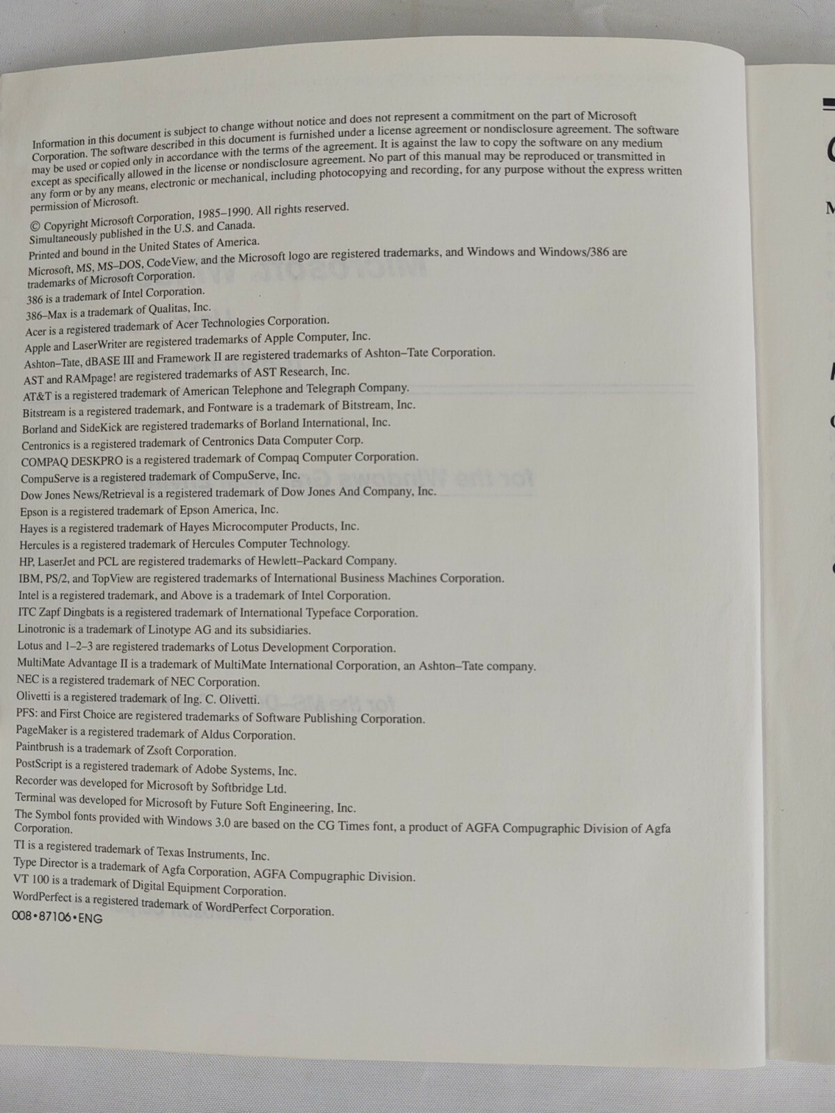 Vtg 1990 Goldstar Microsoft Windows Graphical Environment Condensed Users Guide