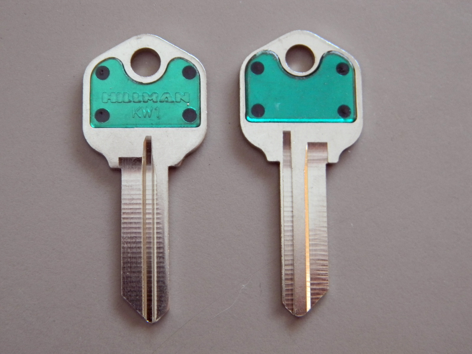 Kwikset KW1 Key Blanks(2) Green By Hillman