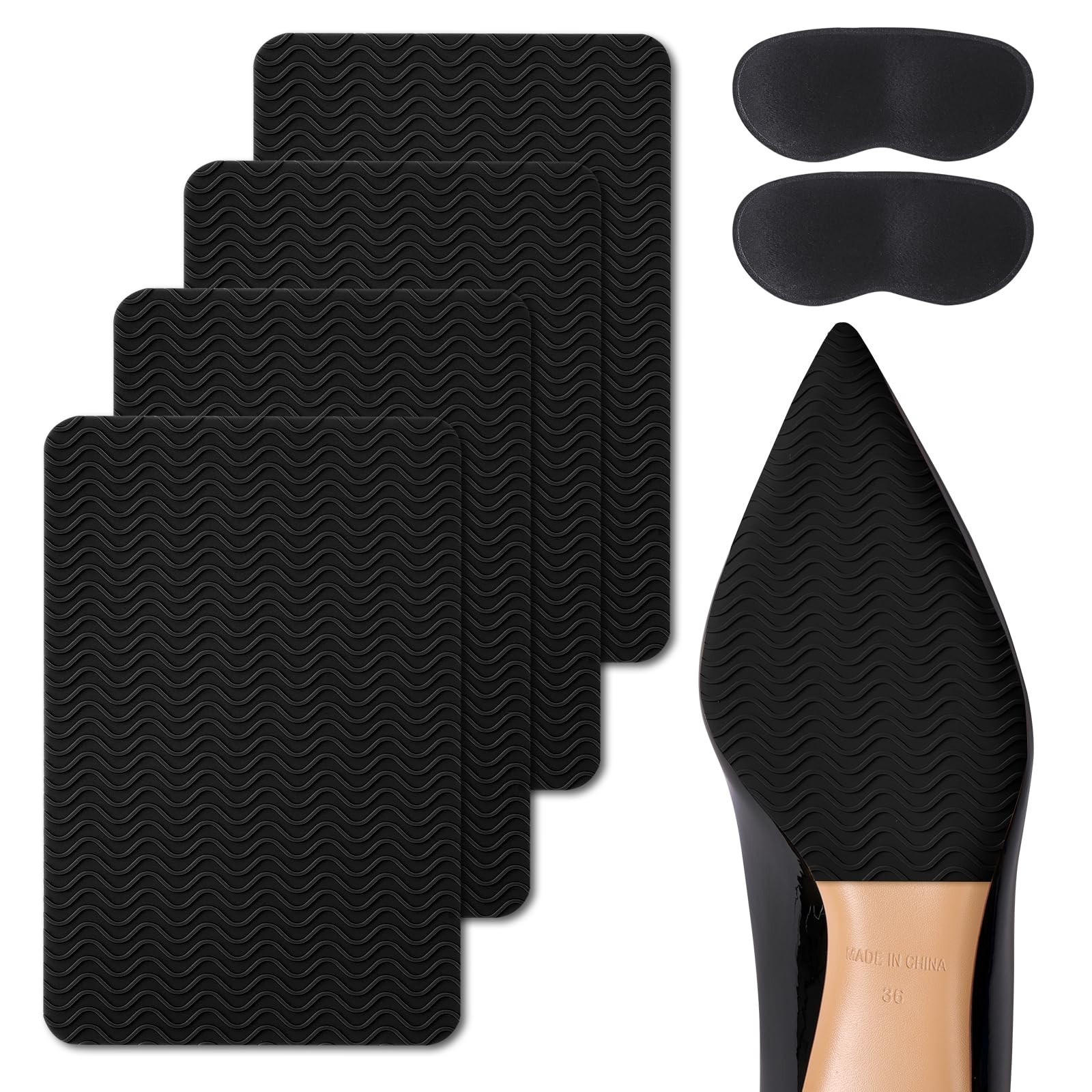 Ashoesert Shoe Sole Protector Shoe Grips on Bottom of Shoes Non Slip Shoe Pad...