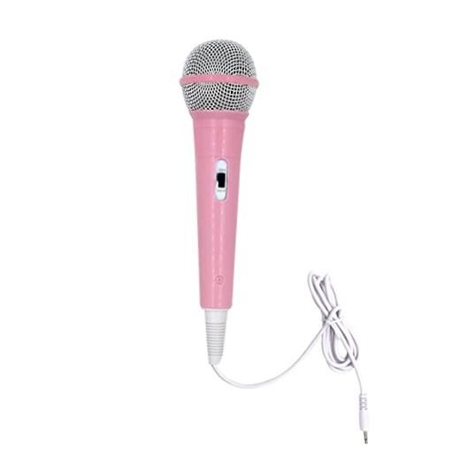 Wired Microphone, Portable Wired Microphone 3.5mm Jack Lightweight No pink