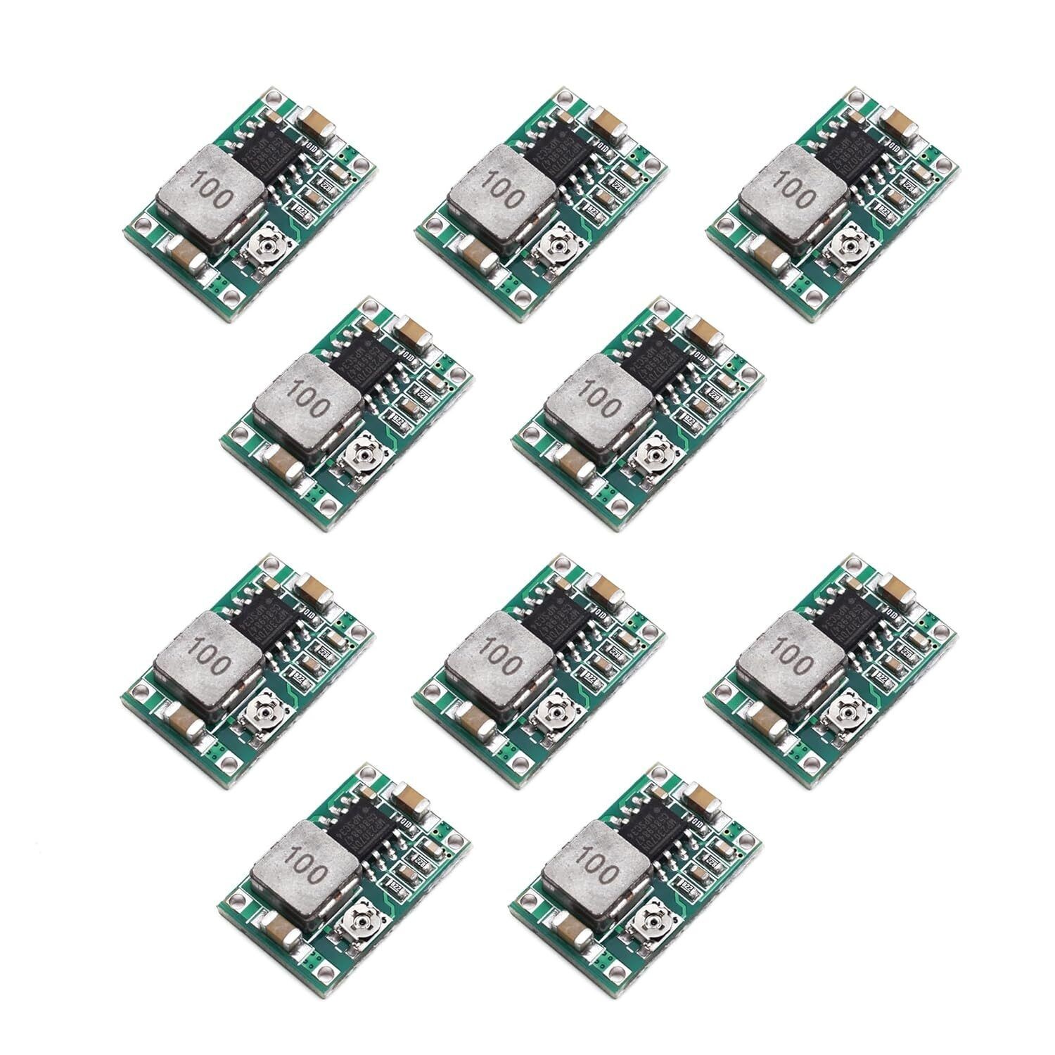 10pcs Mini360 Buck Converter Step Down Adjustable Power Supply Module DC 1-17