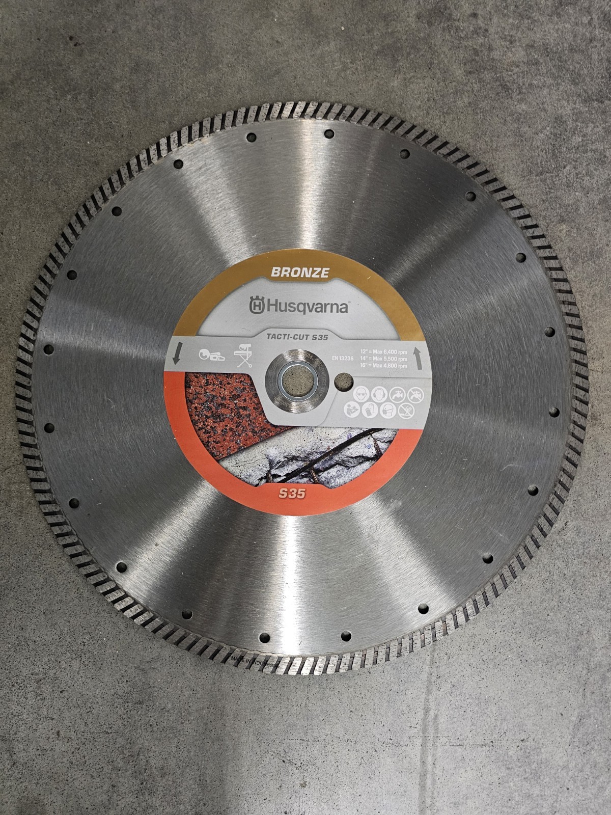 Husqvarna 14" Tacti-Cut S35 Diamond Blade