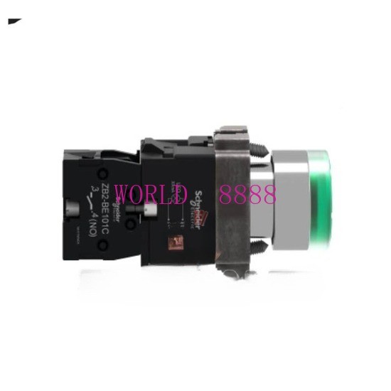 New SCHNEIDER 1NO ZB2BW33C+ZB2BWB31C=XB2BW33B1C Illuminated Push Button