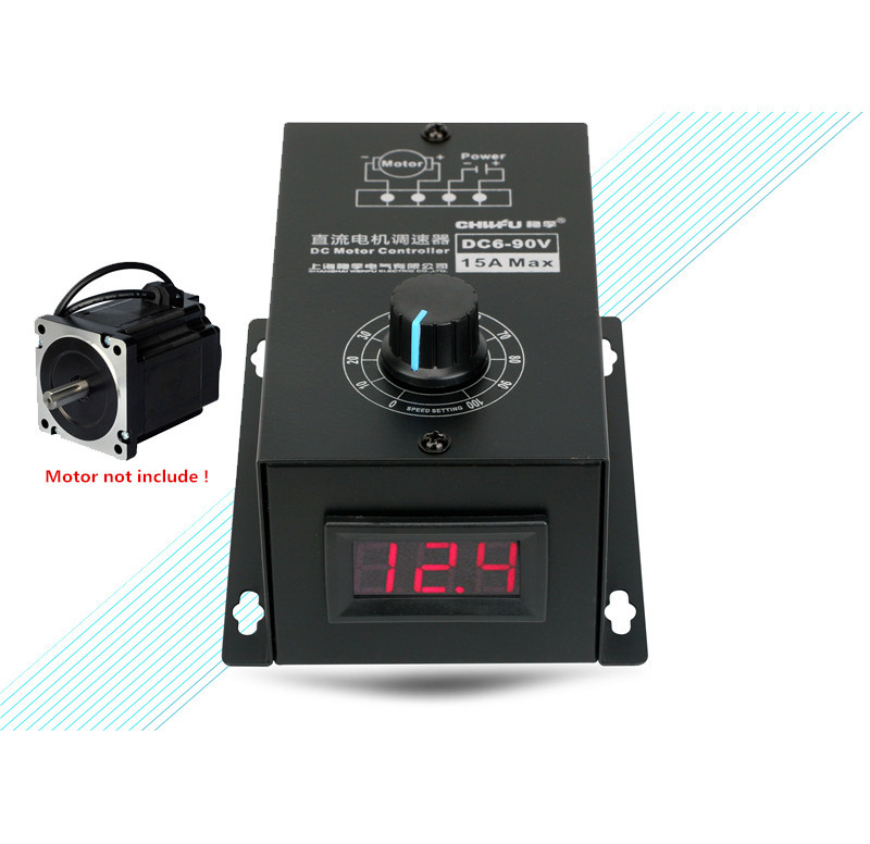 15A For 6-90V Motor DC motor speed controller Universal reversible PWM module