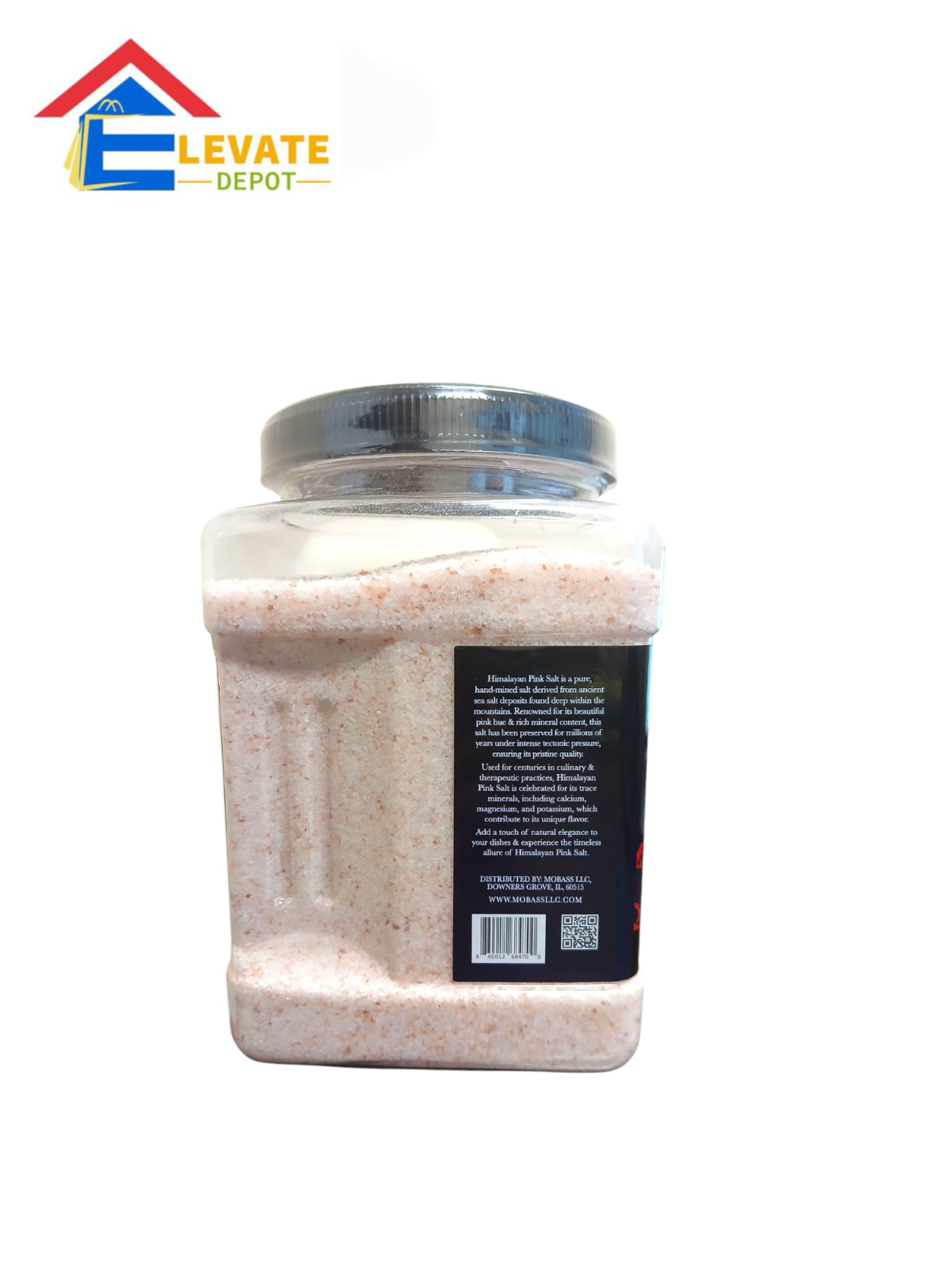 MOBASS 100% Pure Himalayan Pink Salt Natural & Unrefined Fine Grain 5lb