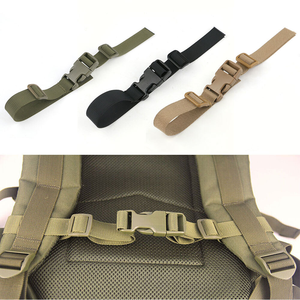 Adjustable Backpack Webbing Sternum Clip Strap Chest Harness Buckle Hiking Belt
