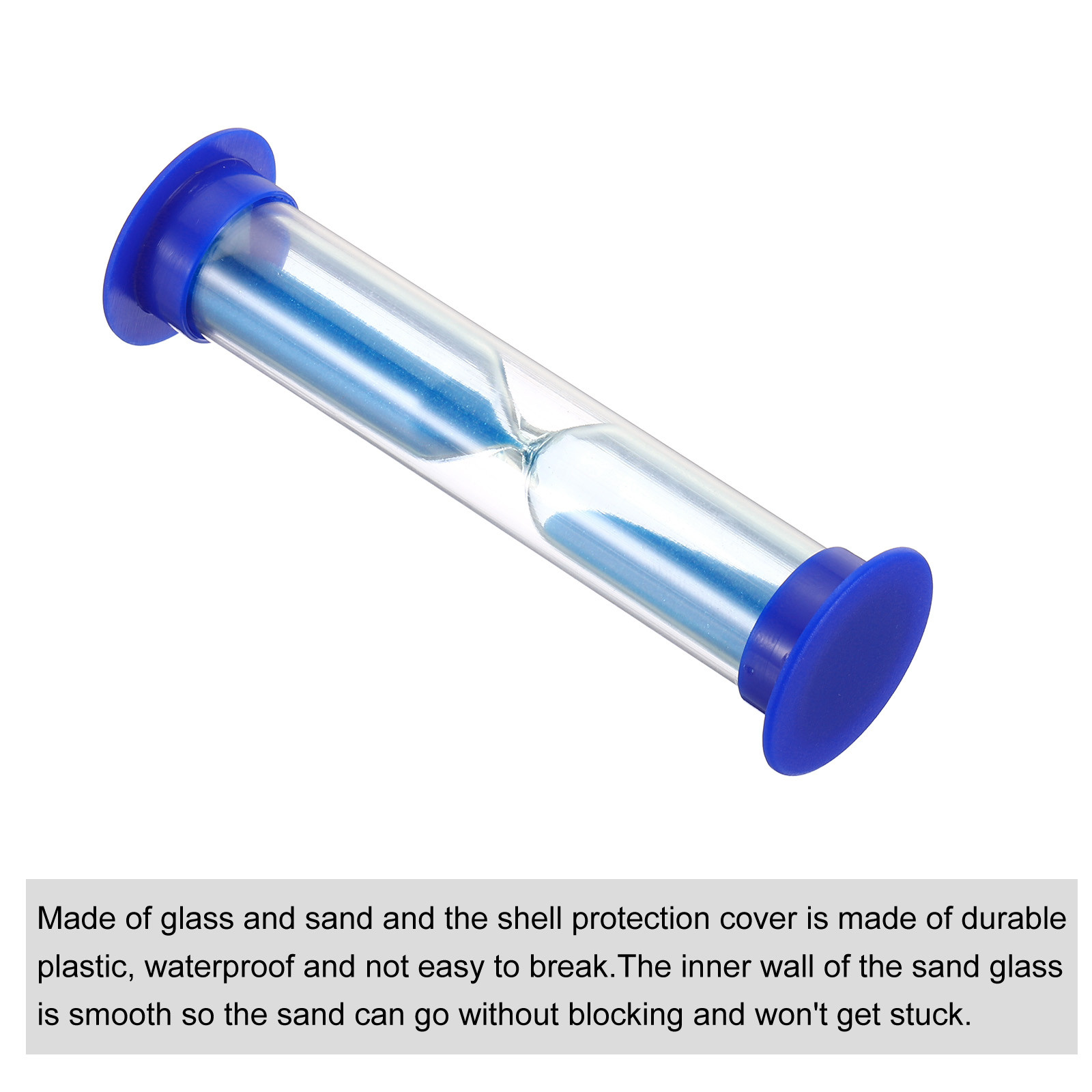 2 Minute Sand Timer, 4Pcs Small Sandy Clock, Count Down Sand Glass Blue