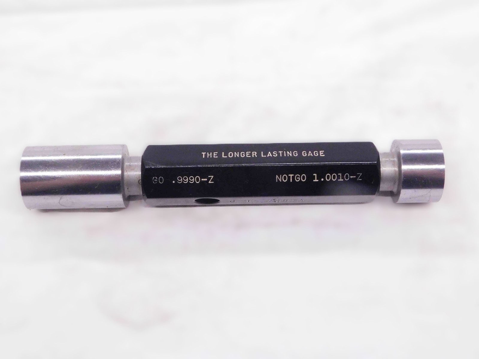 .9990 & 1.0010 CL Z PIN PLUG GAGE GO NO GO 1.0000 -.0010 1.0 25.375 .999 1.001