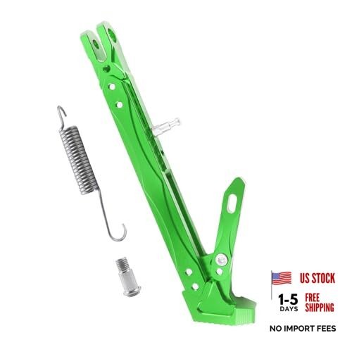 Universal Lengthened Adjustable Long Kickstand CNC Aluminum Lengthened Green