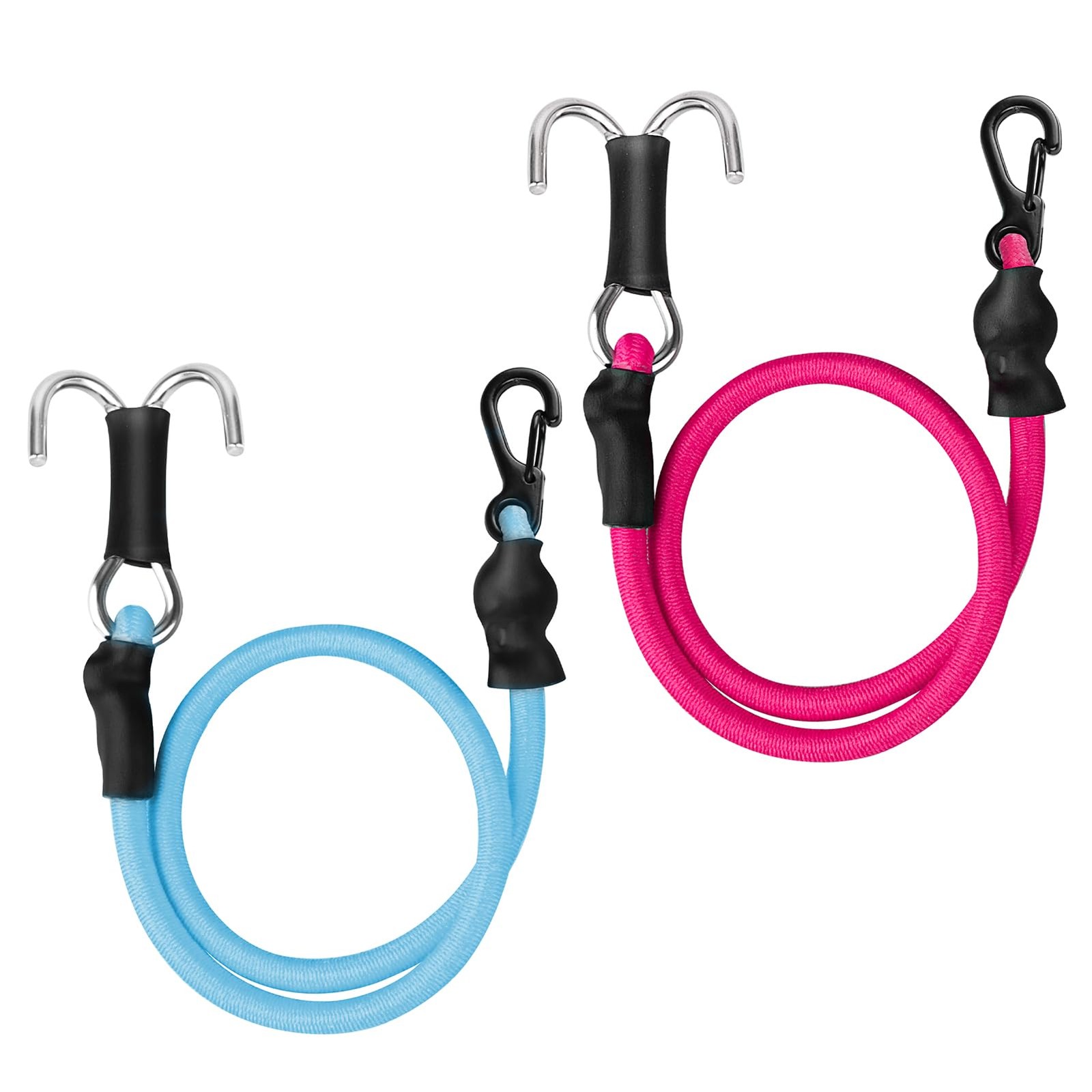CrazyHobby 2Pcs RC 280mm Kinetic Winch (Length), Light Blue&Rose Red