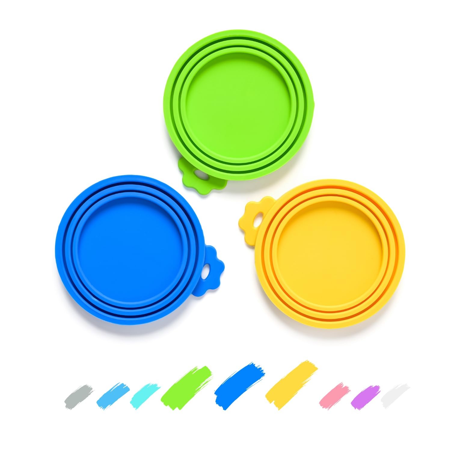 Pet Food Can Covers, Silicone Lids, BPA Free, Dishwasher Safe, Fit Most Stand...