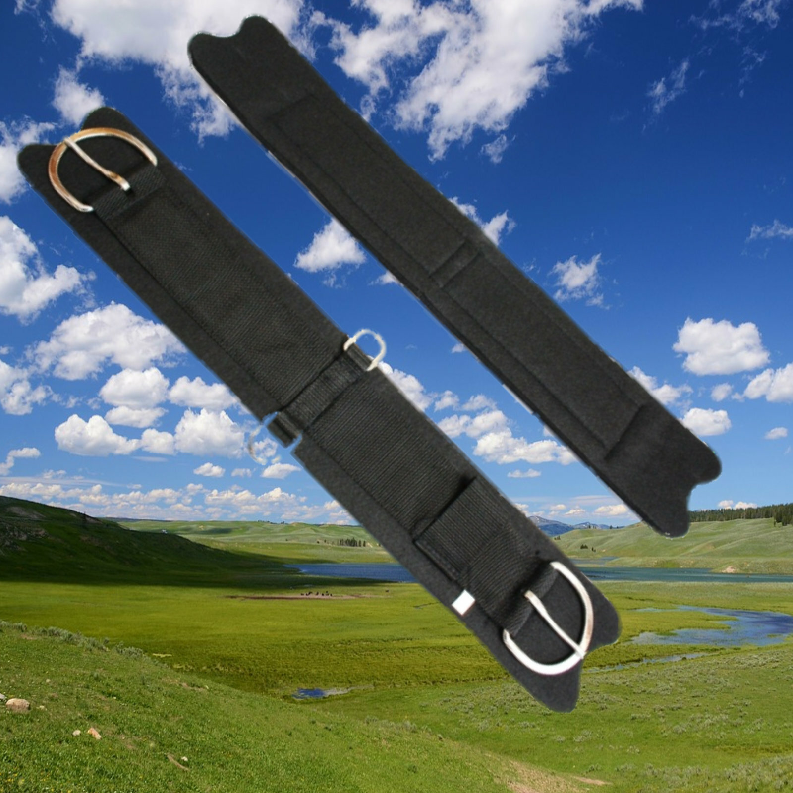 Western Saddle Girth Felt Neo Felt, Western Felt Belly Girth with Neoprene Insert