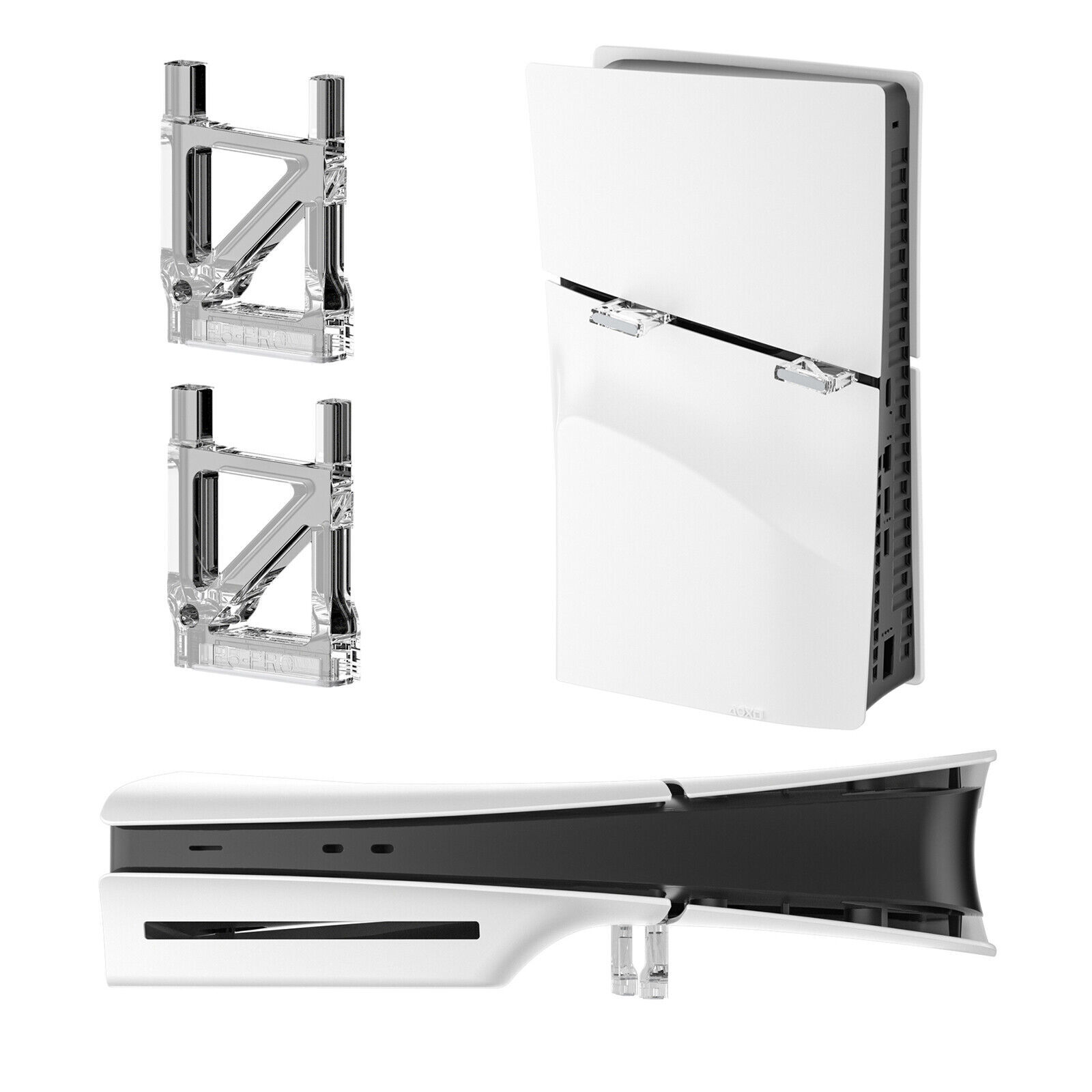 For PS5 Slim Console Horizontal Stand Horizontal Display Holder Bracket Desktop