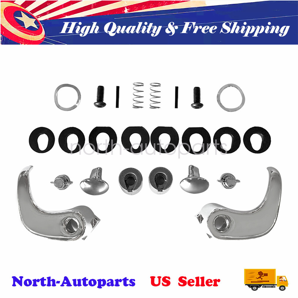 Locking Vent Window Handle Chrome Pair Set for Chevy GMC Blazer Jimmy Suburban