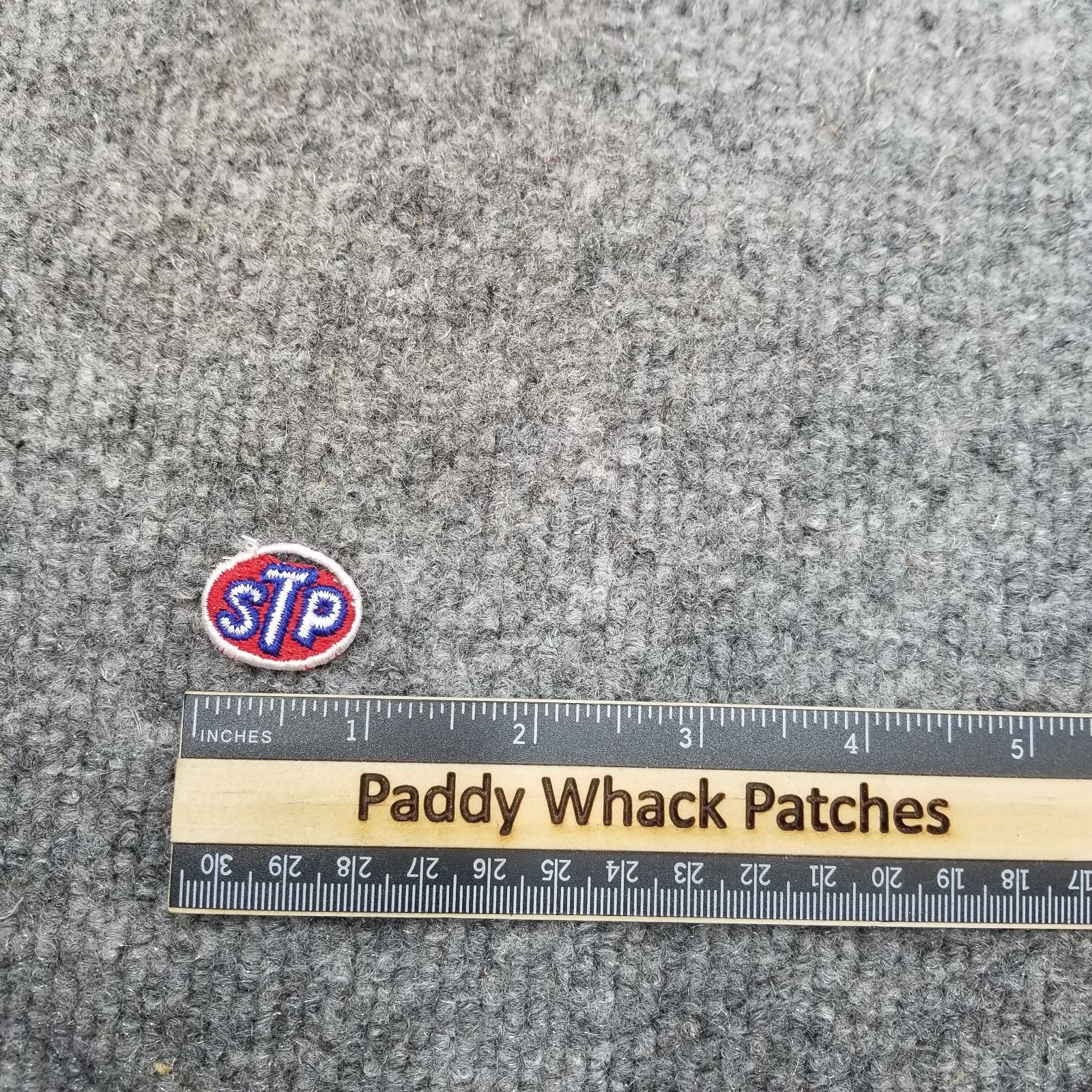 Vintage STP Patch Oil Gas Car Auto 70s 80s Small 1" AD0