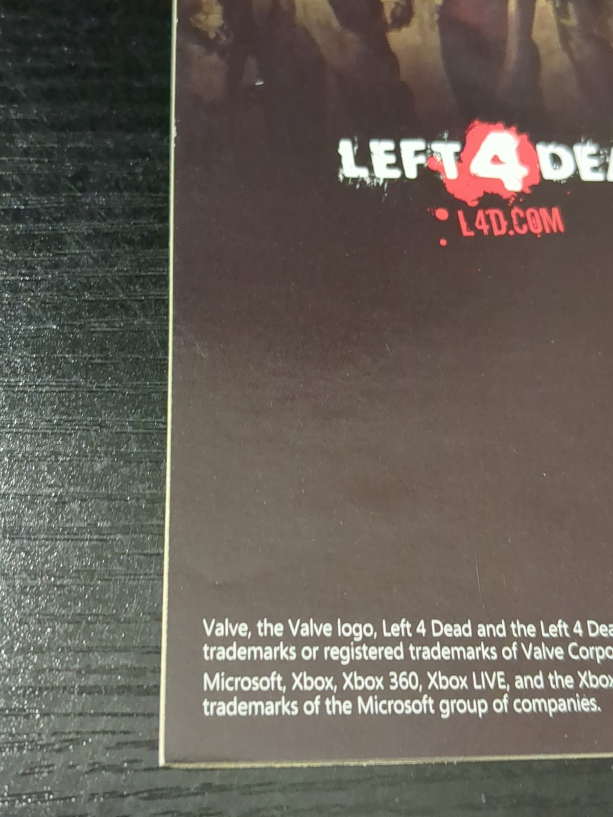 Left 4 Dead 2 360 Original Booklet Manual ONLY Guide Instruction Authentic OEM