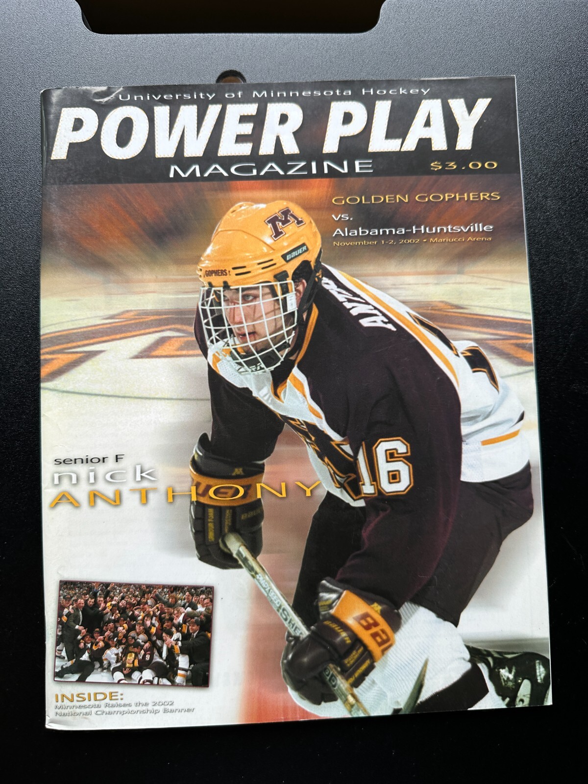 University of Minnesota Golden Gophers vs Power Play Magazine Alabama Huntsville