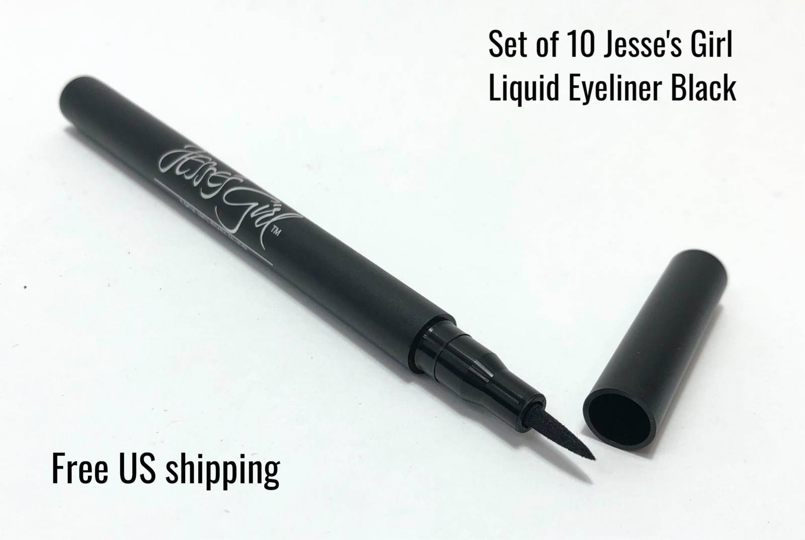 Jesse's Girl Liquid Eyeliner Black Cosmetics 0.03 fl. oz Set of 10