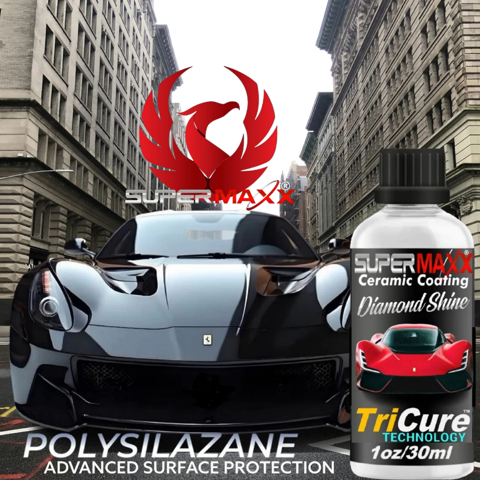 CERAMIC CAR COATING "5 YEAR SCRATCH RESISTANT "TRICURE" TECHNOLOGY" - PROTECTION