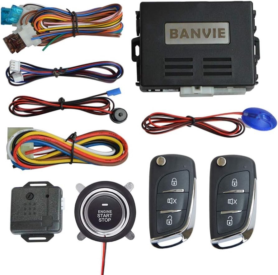 Comprehensive Keyless Entry Security Alarm + Remote Engine Start & Trunk Release