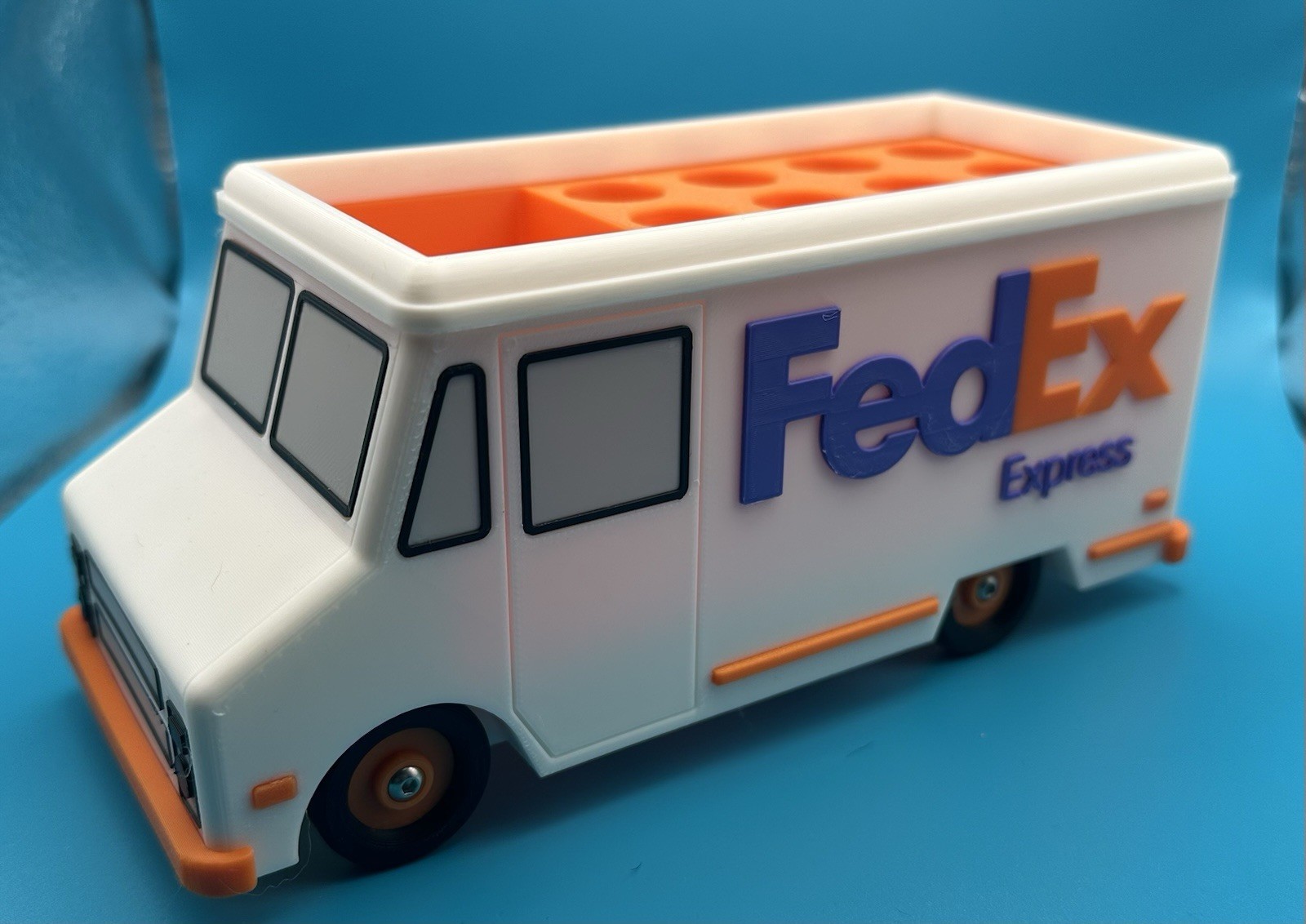 FedEx Truck Desk Organizer / Tool Holder - Fanart