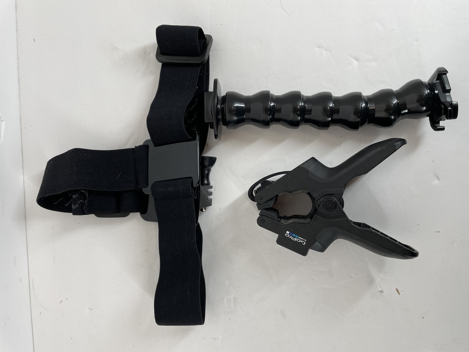 GoPro Head Strap Mount & Jaws Flex Clamp Bundle for Action Cameras
