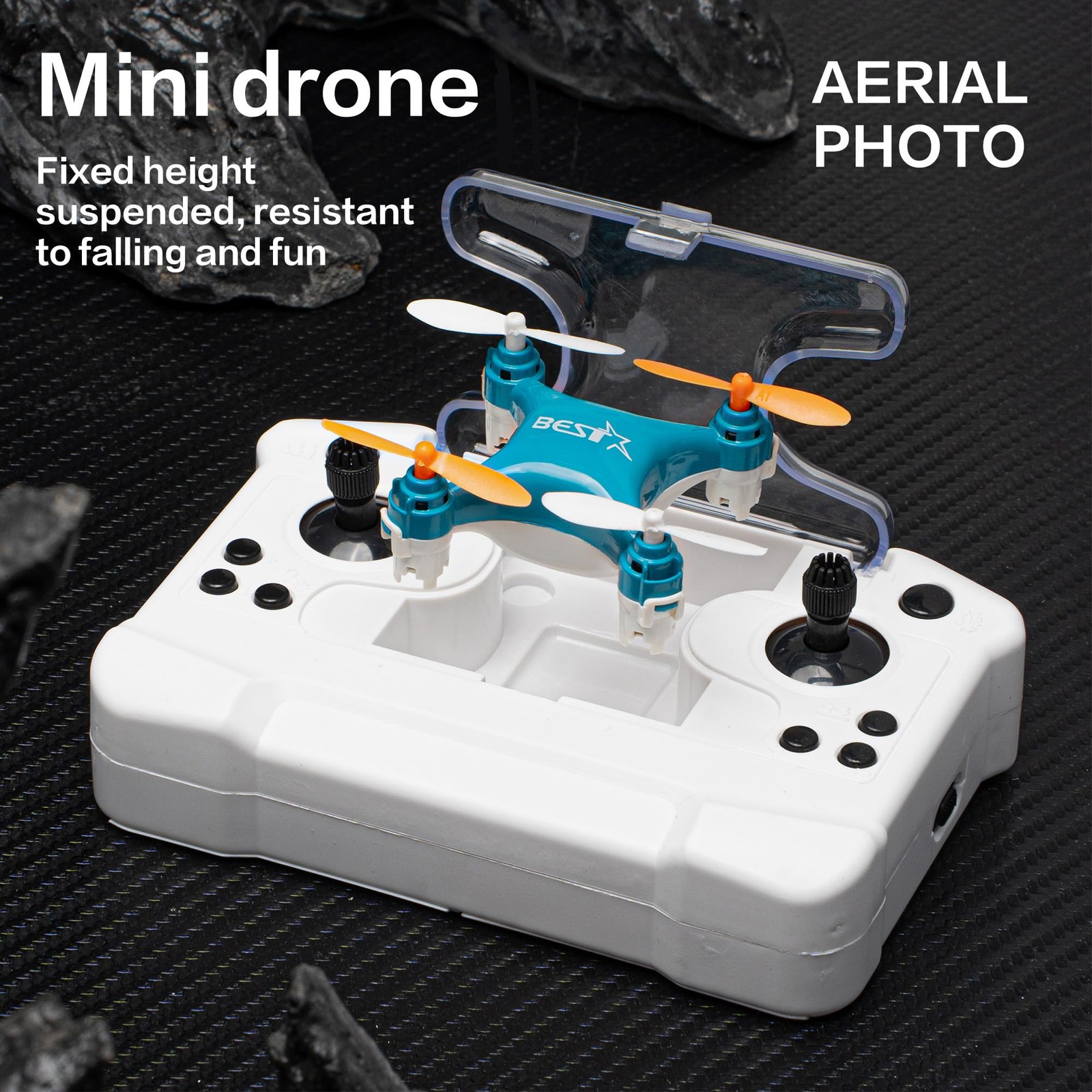Drone Mini Dual-battery version Double battery life Dual Battery Version-Blue