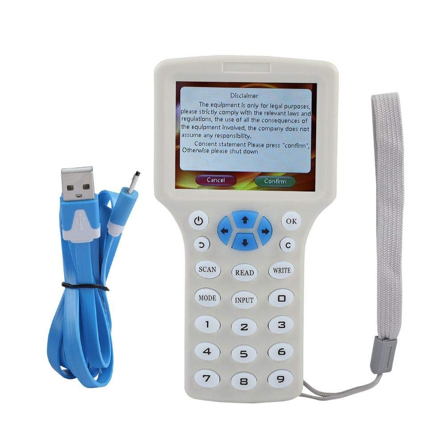 Bewinner 9 Frequency Handheld RFID Copier ID IC Reader Writer Duplicator Mult...