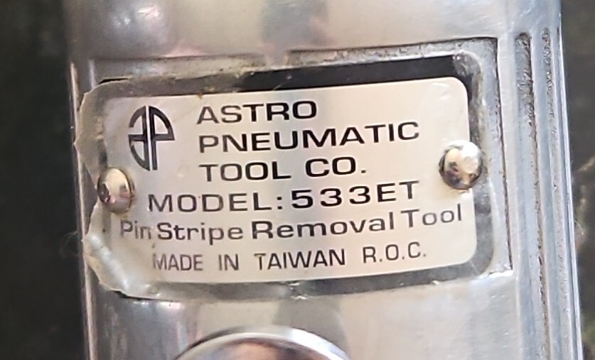 ASTRO PNEUMATICS MODEL 533ET PIN STRIPE REMOVAL TOOL Mechanic