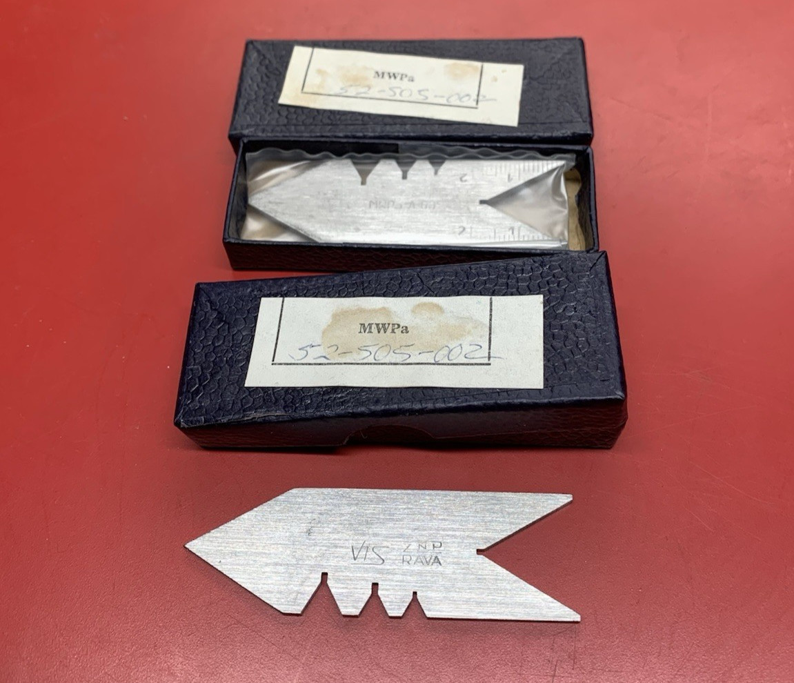 Machinist Tool Lot of 2 Fowler VIS Thread Center Gages (NOS)