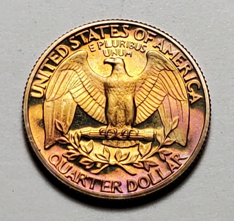 TONED 1980 S WASHINGTON QUARTER PROOF UNC #C2580