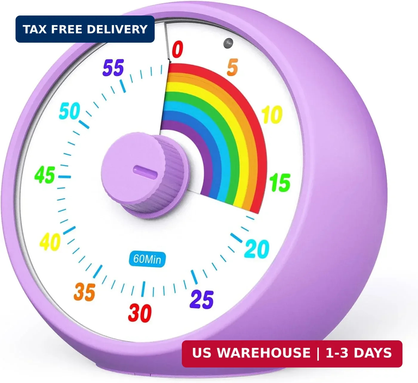 Visual Timer for Kids, 60-Minute Countdown for Classroom Office Kitchen, Desk Ti