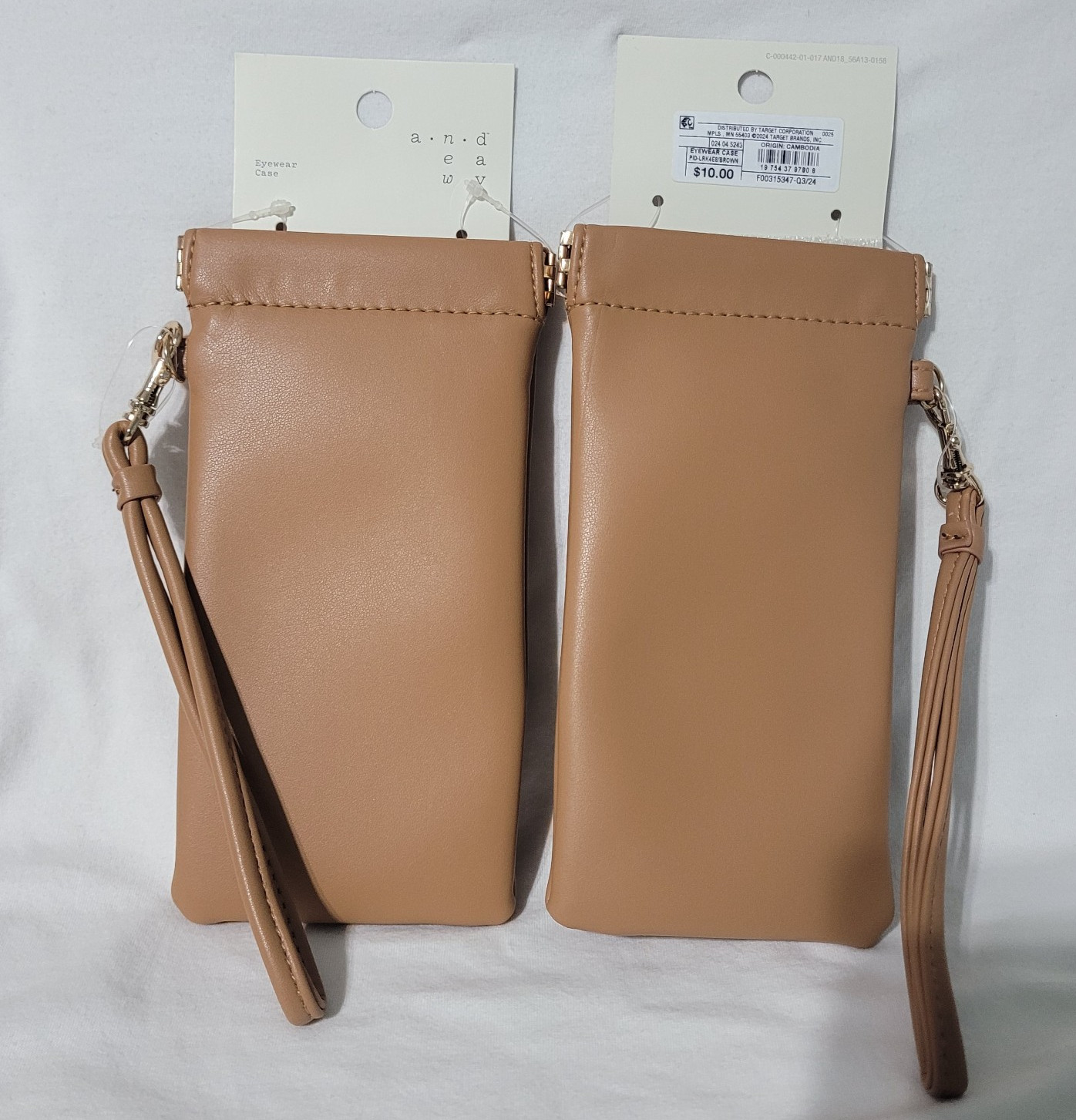 2 Pack - Facile Frame Eyewear Case - A New Day Beige 7" x 3.625" x 0