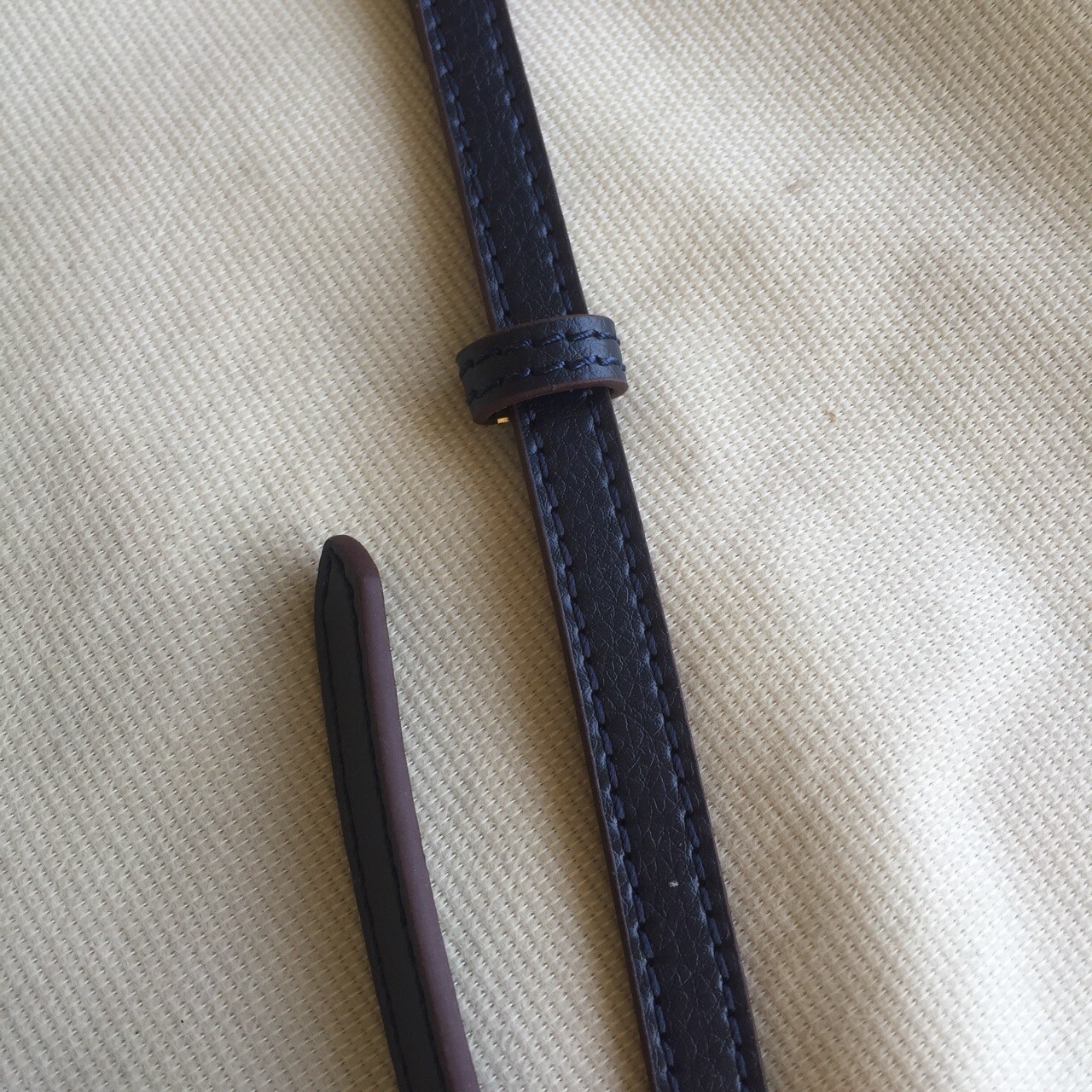 130CM Navy Crossbody Leather Shoulder Strap Replacement