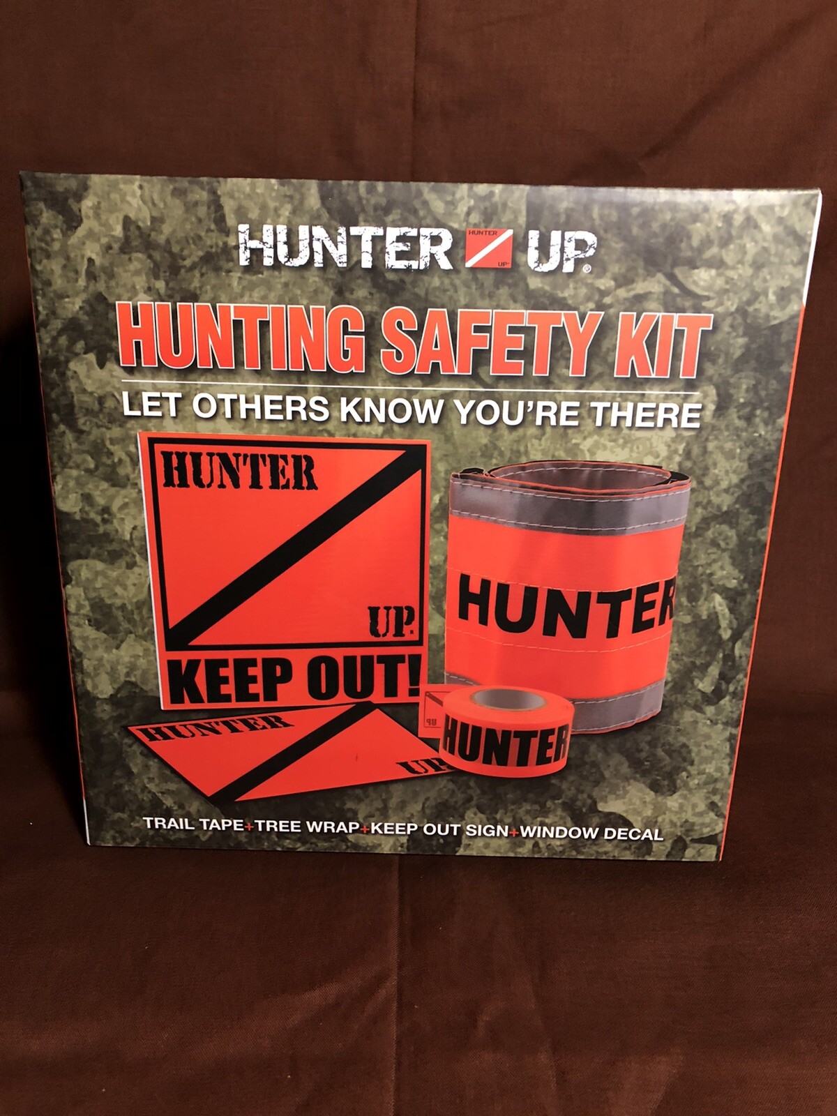 Hunter Safety Kit, Hunter Up, TRAIL TAPE, TREE WRAP, KEEP OUT SIGN,