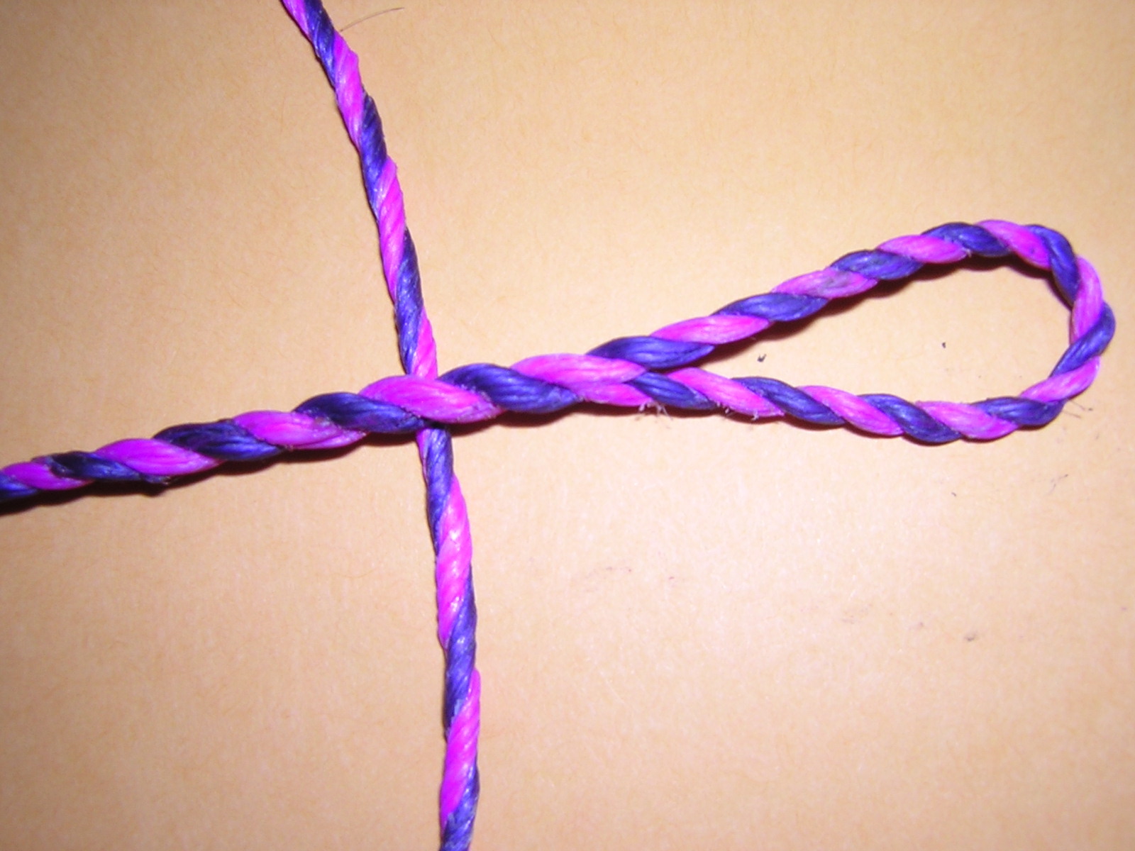 Dark purple/lite purple 2 ply Custom made bow string Recurve Longbow bowstring